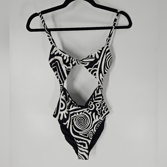 Mara Hoffman Black and White Kia One Piece Swimsuit XS - Picture 2 of 10